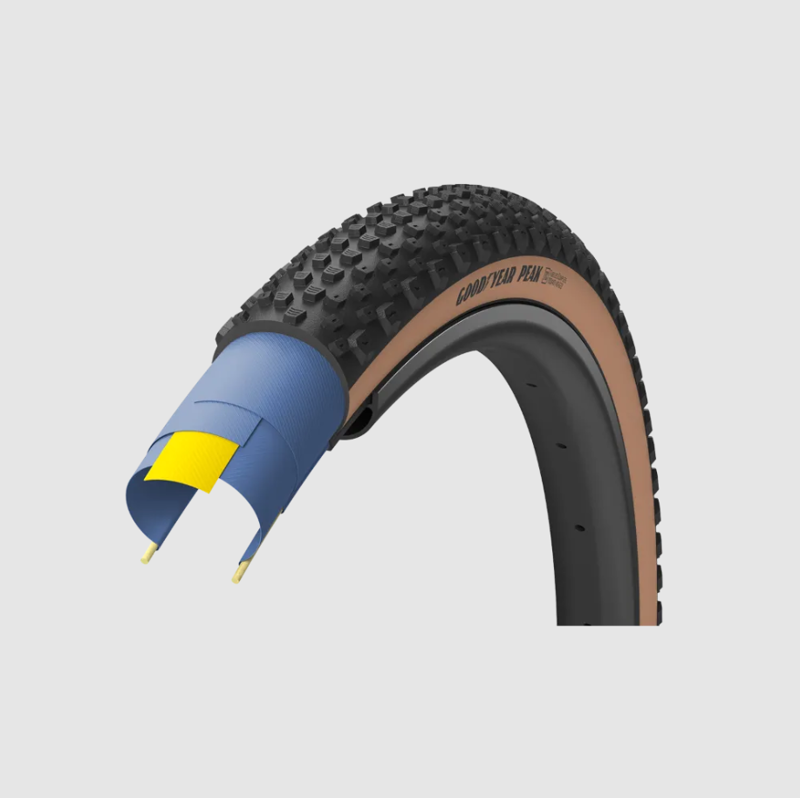 Goodyear Peak Ultimate Tubeless Complete Tyre in Tan 700x45c-1